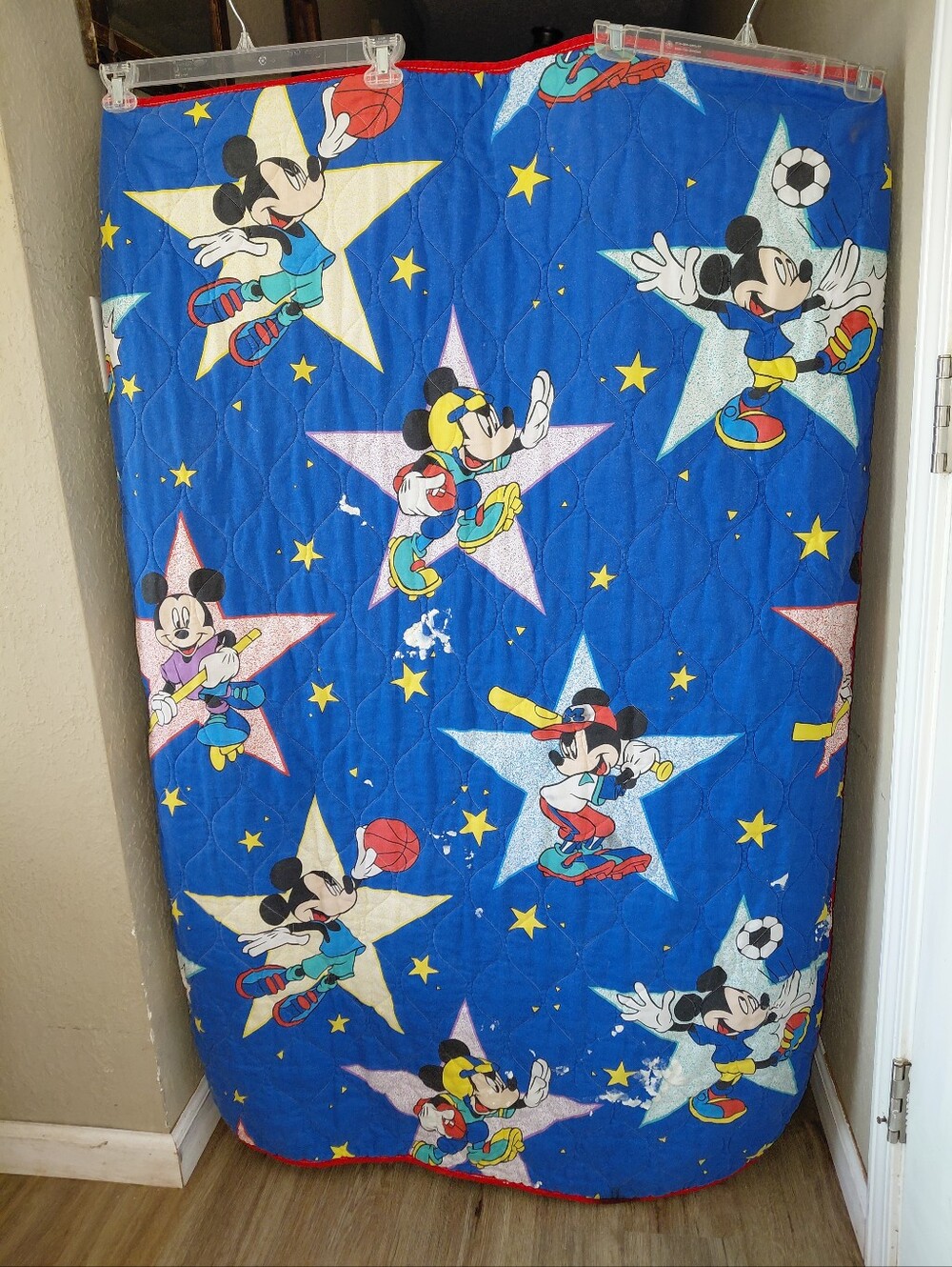 Disney Mickey Mouse Nostaglic 80s/90s Sports Quilt